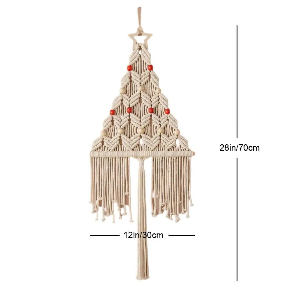 DecorBites™ Boho Christmas Tree Wall Tapestry