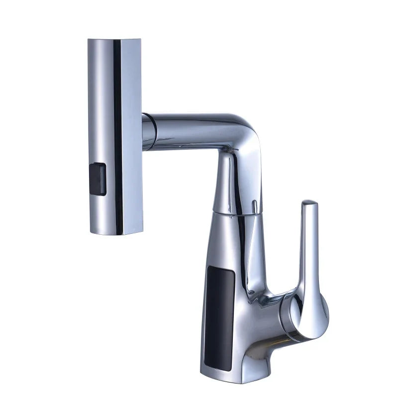 DecorBites™ Digital Display Waterfall Basin Faucet Cold Hot Mixer Rotating Sink Tap