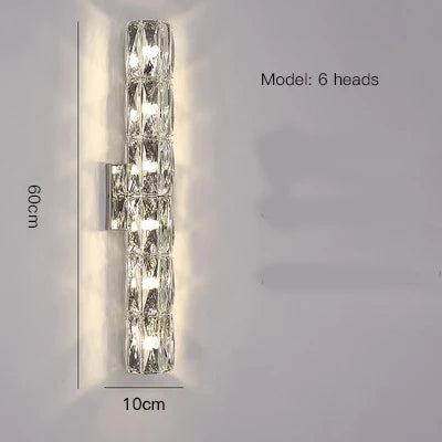 DecorBites™ Crystal Wall Lamp: Elegant Post-Modern Light for Dining Living Study Room