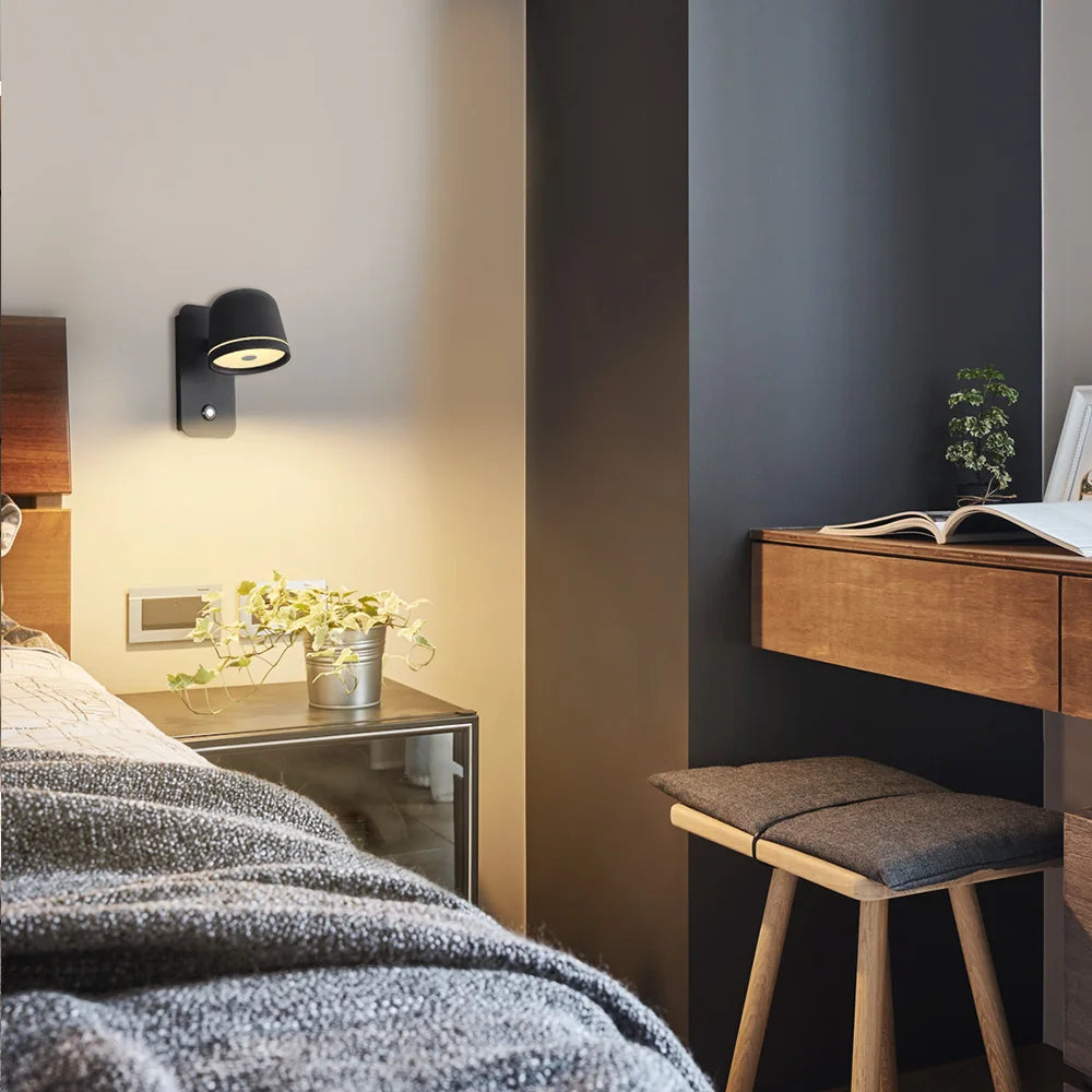 Runar - LED Dimmable Wall Lamp with Switch