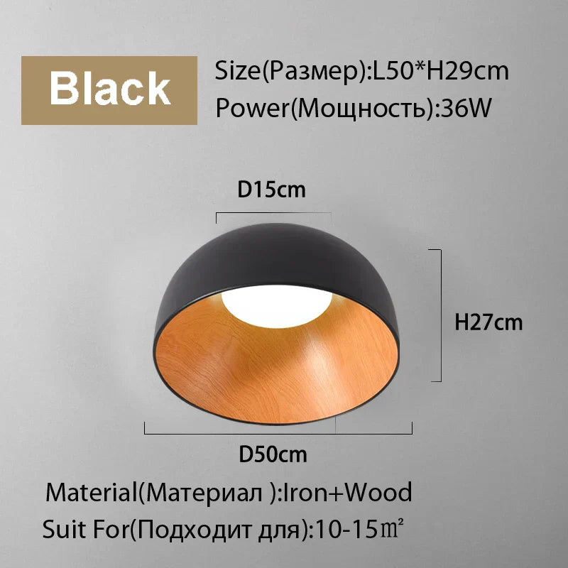 DecorBites™ Duo Ceiling Light Kitchen Living Room Bedroom Wood Lamp Post-modern Design