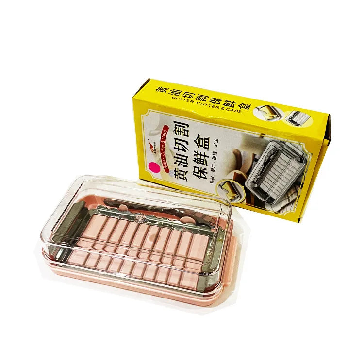 DecorBites™ Butter Slicer Cutter Box with Lid - Food Grade Kitchen Accessory