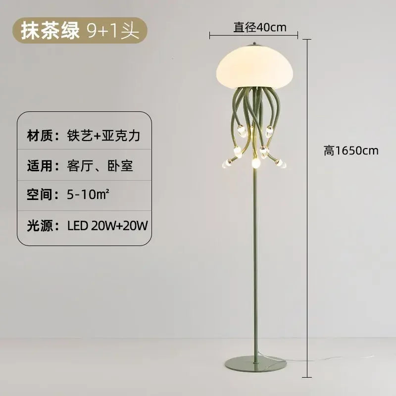 ديكوربايتس™ مصباح قنديل البحر LED كاواي فني لديكور غرفة النوم والإضاءة