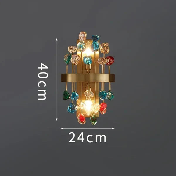 DecorBites™ Colorful Crystal Chandelier LED Dining Room Lighting