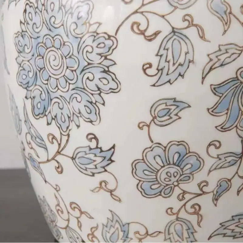 DecorBites™ Ceramic Desk Lamp | Bedroom, living room Side Decoration | New Chinese Bedside Table Lamp