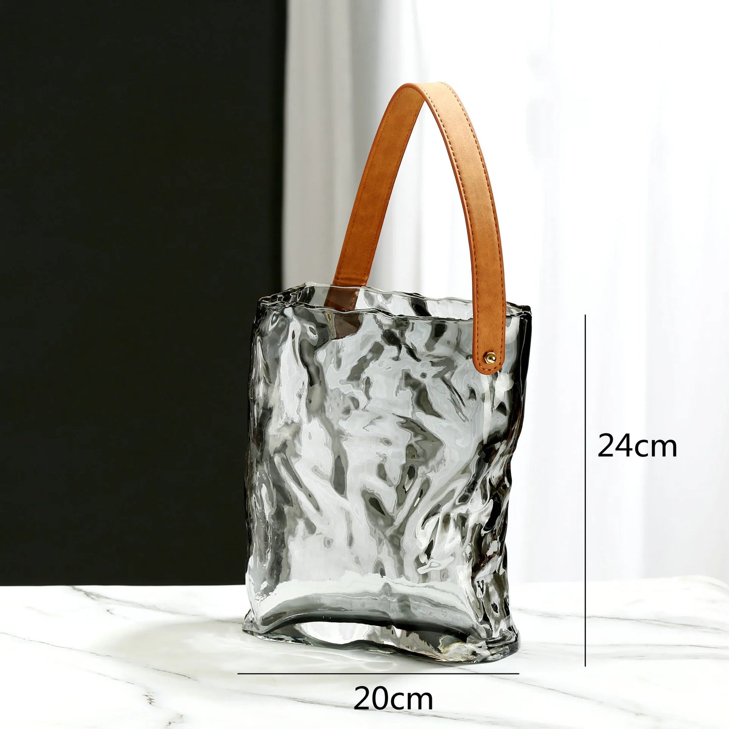 DecorBites™ Clear Glass Vase Hydroponic Terrarium Decor Home Flower Accessories