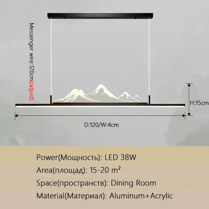 DecorBites™ LED Pendant Lights for Living, Dining, Kitchen Chandelier - Modern Minimalist Home Decor