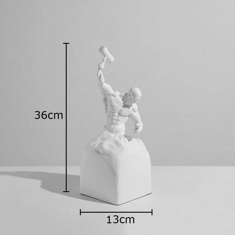 DecorBites™ Abstract Art Character Statue Resin Sculpture Desk Ornament