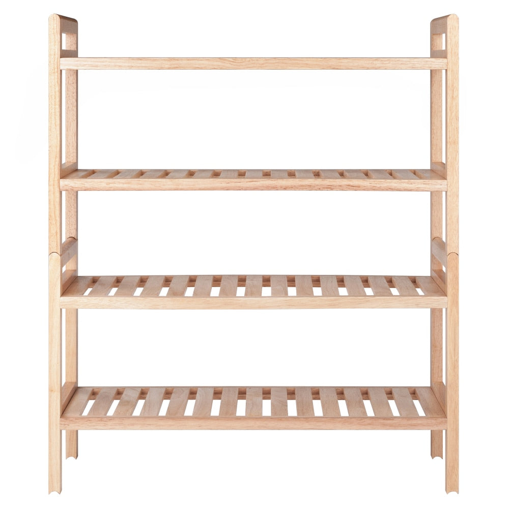 Helge - Wood Stackable Shoe Rack Shoe Cabinet Entryway Shoe Storage Cabinet