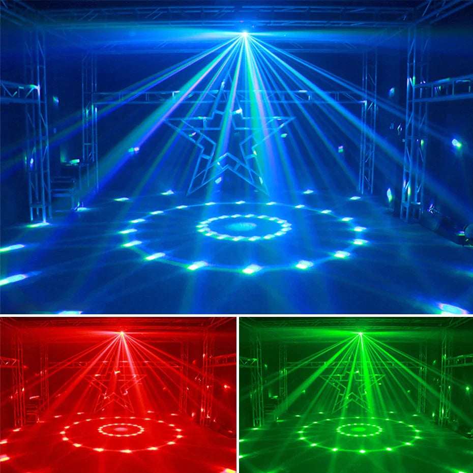 Efecto de Iluminación de Escenario Bola Mágica Estroboscópica Láser Decorbites™ para Fiesta de DJ y Discoteca