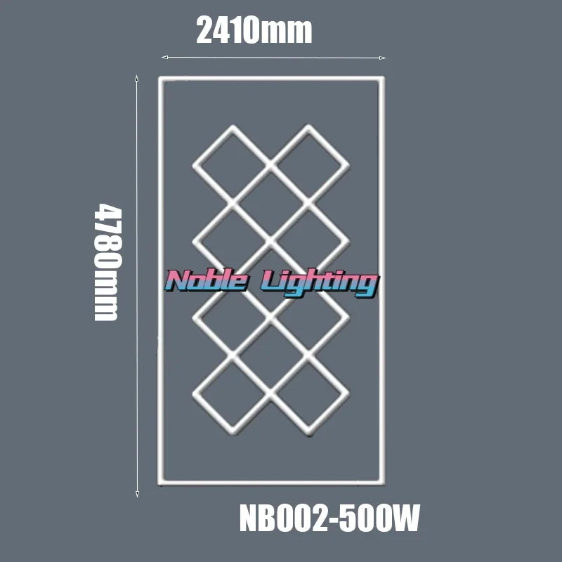 DecorBites™ Hexagon Honeycomb LED Garage Ceiling Light