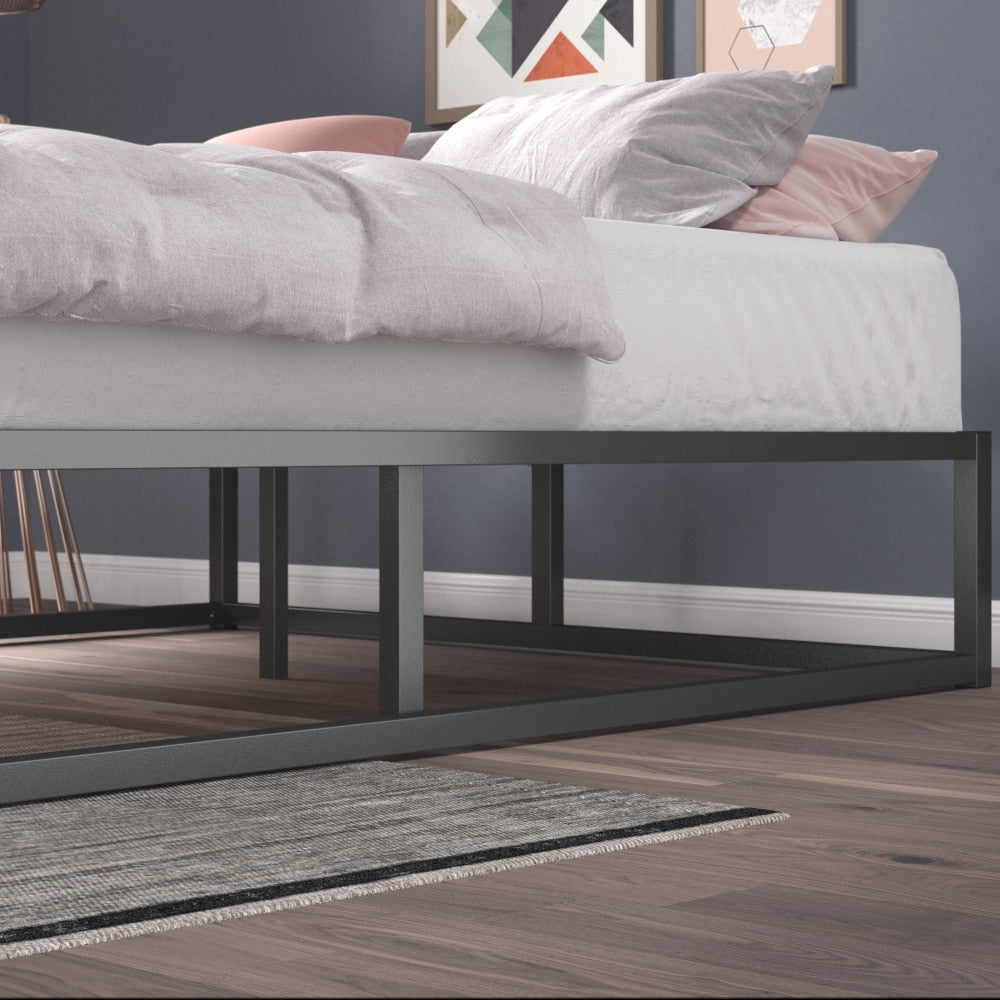 Ingvar - Modern Studio Platform Twin Bed Frame Metal Bed Frame
