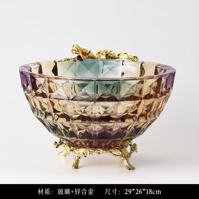 مزهرية كريستال زجاجية من DecorBites™: ديكور أنيق من الزهور المجففة لطاولات الطعام الفاخرة