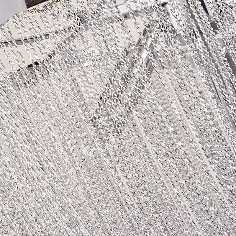 DecorBites™ Aluminum Tassel Chandelier: Modern Nordic Style Pendant Lamp for Living Room