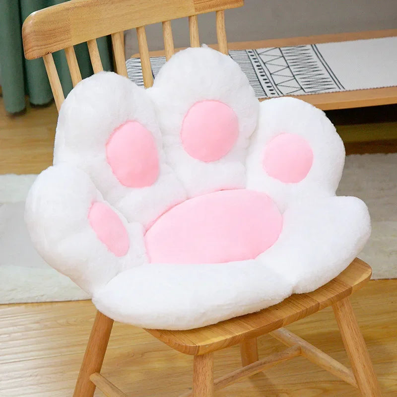 Cojín para silla DecorBites™ con forma de pata de gato: Suave, bonito y cómodo.