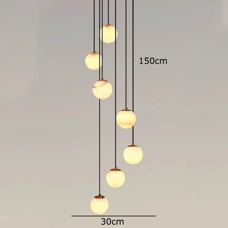 DecorBites™ LED Pendant Light Chandeliers for Living Room Staircase Indoor Lighting