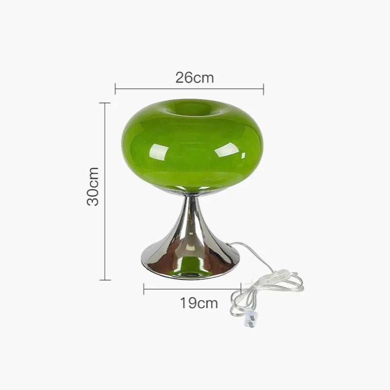 Decorbites™ Cremeglas-Wind-Tischleuchte Vintage für Schlafzimmer Wohnzimmer Nachttischlampe
