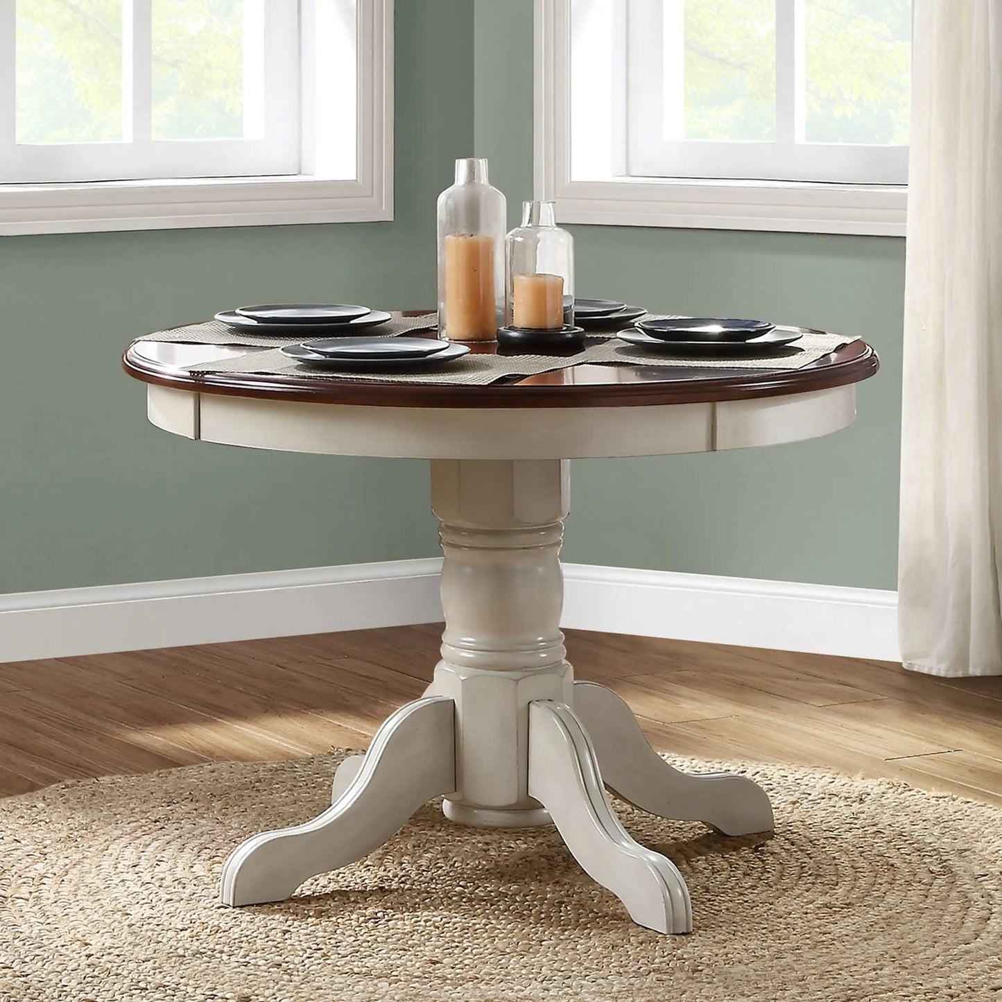 Tuva - Contemporary Mocha Finish Table