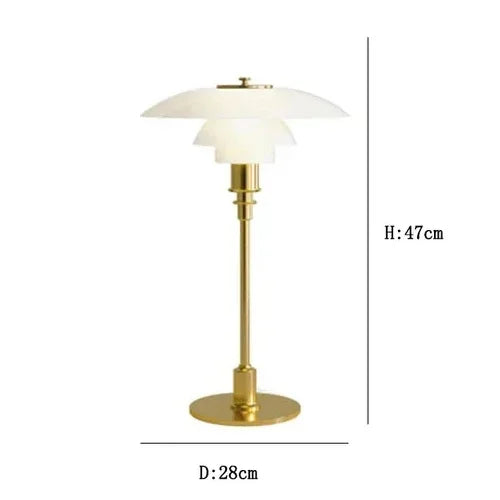 DecorBites™ LED Glass Desk Lamp for Living Room Bedroom