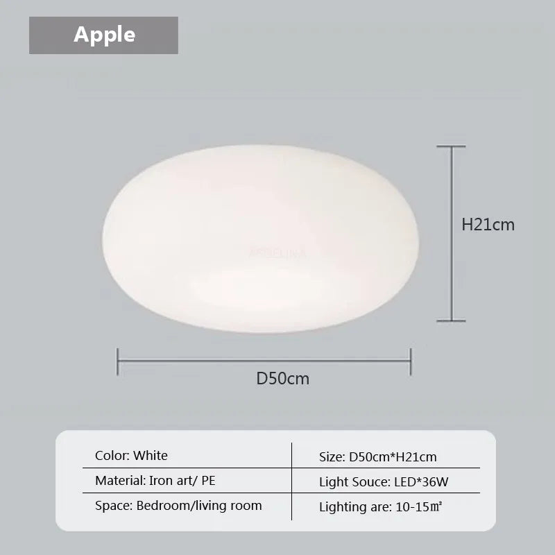 Lámpara colgante LED DecorBites™ Cream Apple para una iluminación acogedora en la decoración del hogar