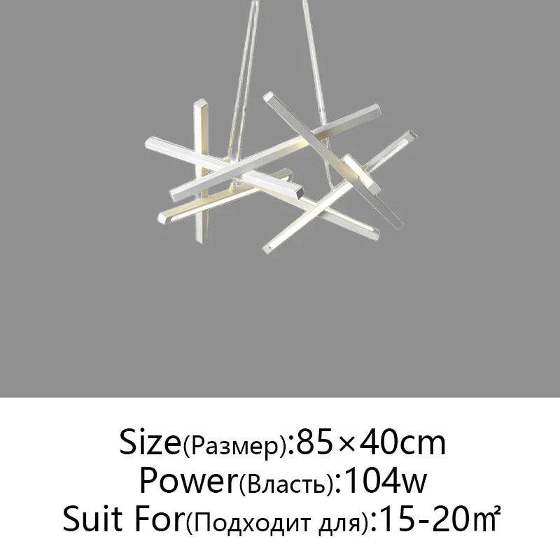 DecorBites™ LED Chandelier Remote Control Ceiling Pendant Light for Living Room, Dining Room, Bedroom