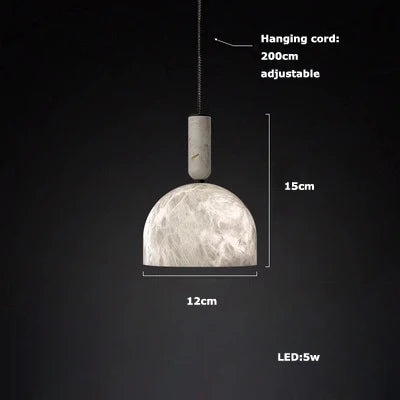 ديكوربايتس™ مصابيح LED بتصميم معلق من المرمر لغرفة المعيشة