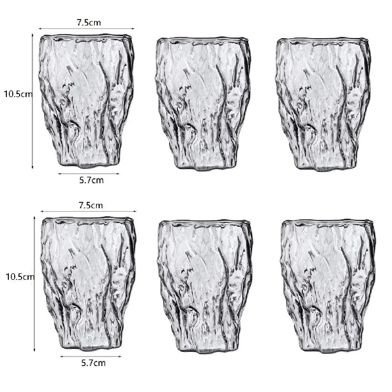 DecorBites™ Heat-Resistant Glass Drinkware Set for Home Bar: Coffee, Wine, Whiskey, Tea, Juice.