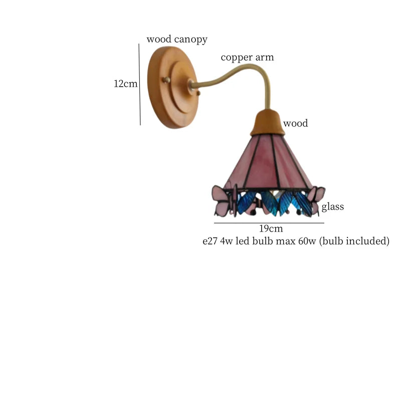 DecorBites™ Glass LED Wall Sconce Lamp Colorful Living Room Bedroom Mirror Stair Light