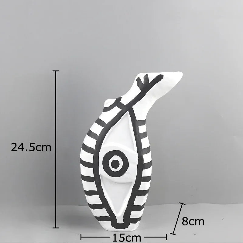 DecorBites™ Abstract Vase: Modern Design, Desk Decoration, Room Aesthetic Decor