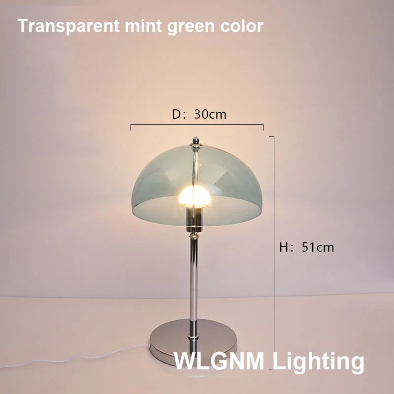 مصباح طاولة DecorBites™ Bauhaus Mushroom، إضاءة ليلية LED من الأكريليك العصري