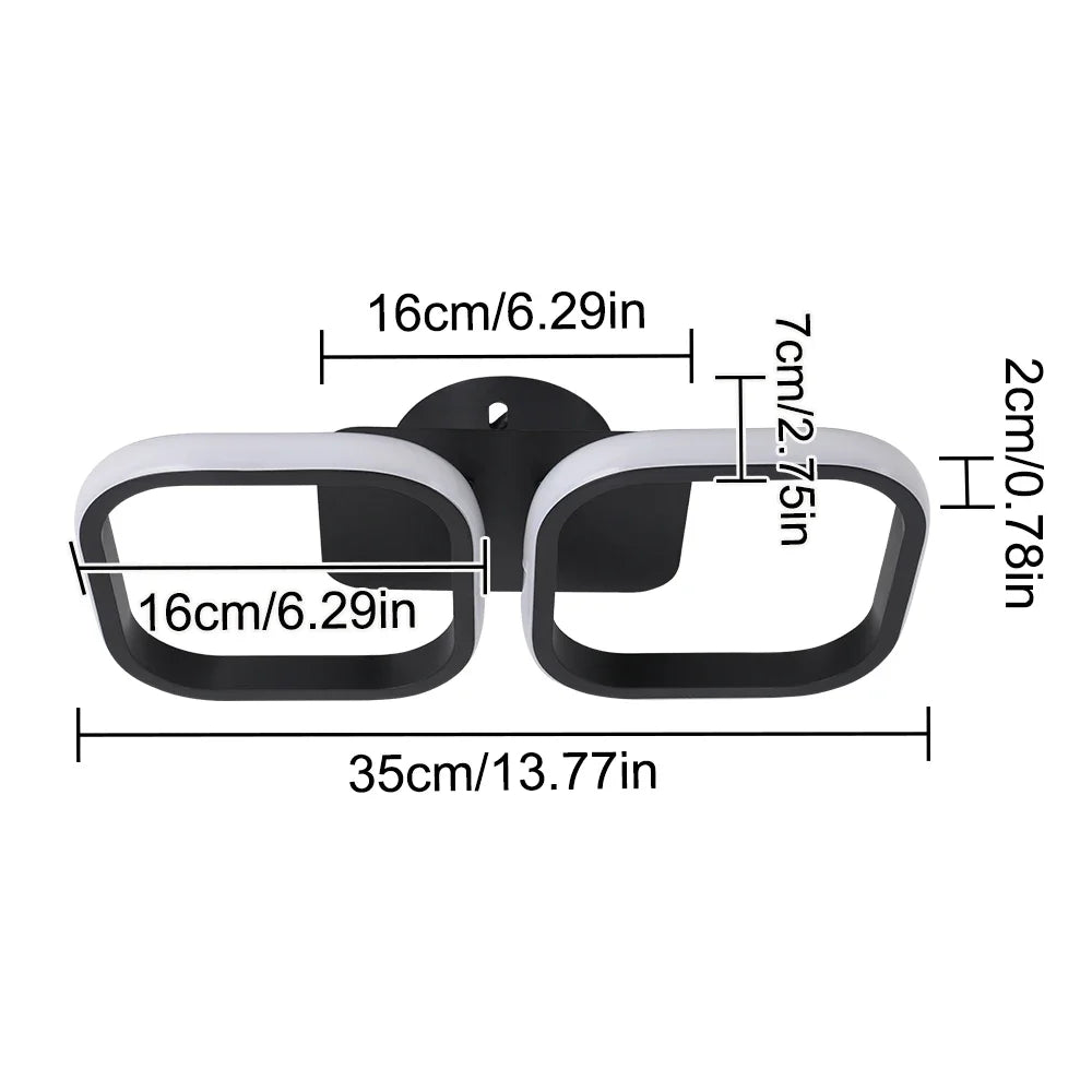 مصباح سقف LED أكريليك من DecorBites™: ثريا نورديك عصرية لغرفة المعيشة وغرفة الطعام والممر