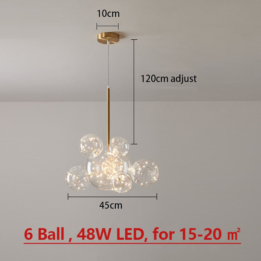 Runa LED Chandelier Glass Pendant Lights