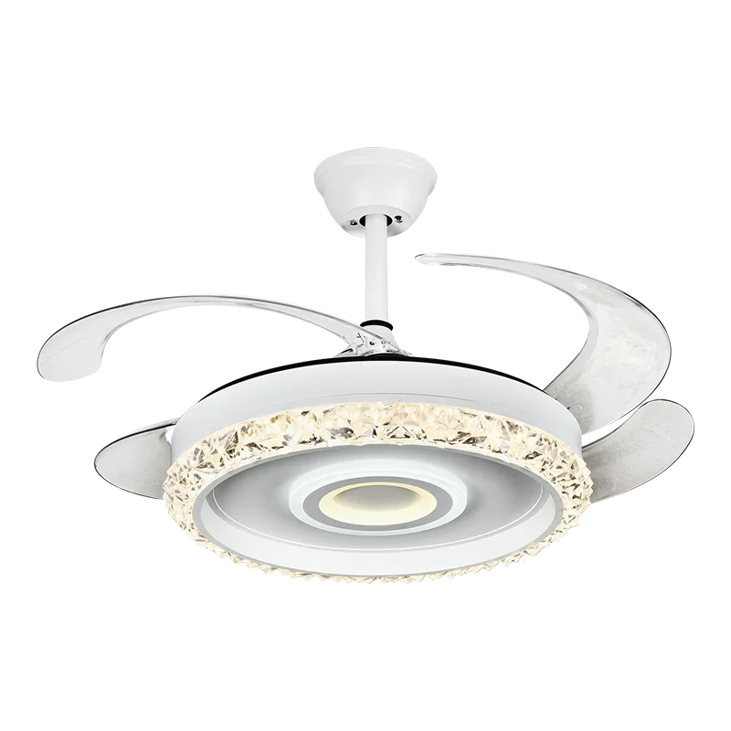 Lámpara de techo con ventilador de hojas DecorBites™ de 42 pulgadas, iluminación invisible para dormitorio y comedor