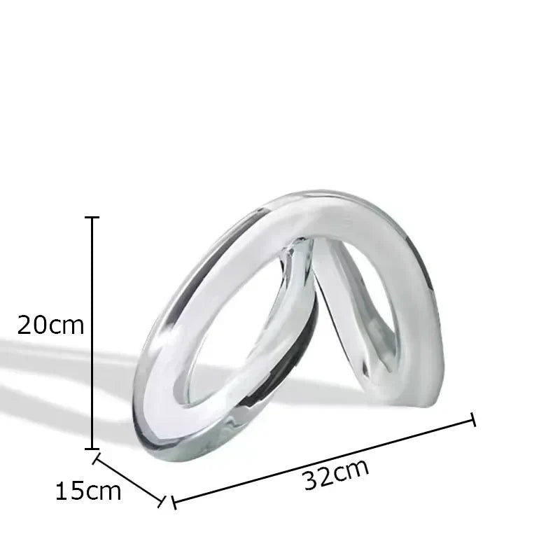 DecorBites™ Knot Ornaments Glass Sculpture for Desk Decor - Creative Geometric Artwork