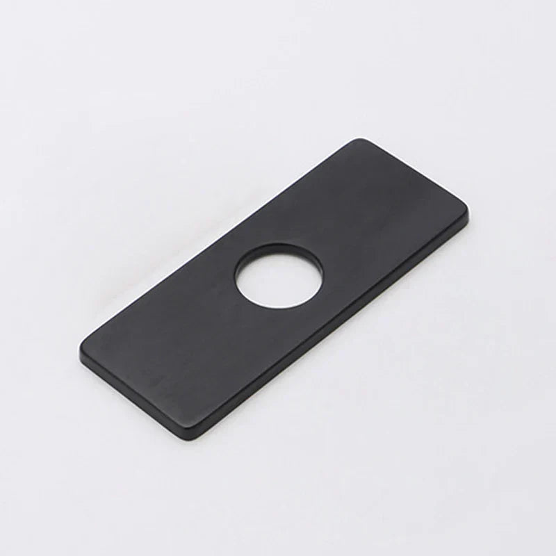 غطاء سطحي من DecorBites™ بفتحة ٤ بوصات لحنفيات الحوض - لمسات نهائية باللون الأسود/الرمادي/الذهبي