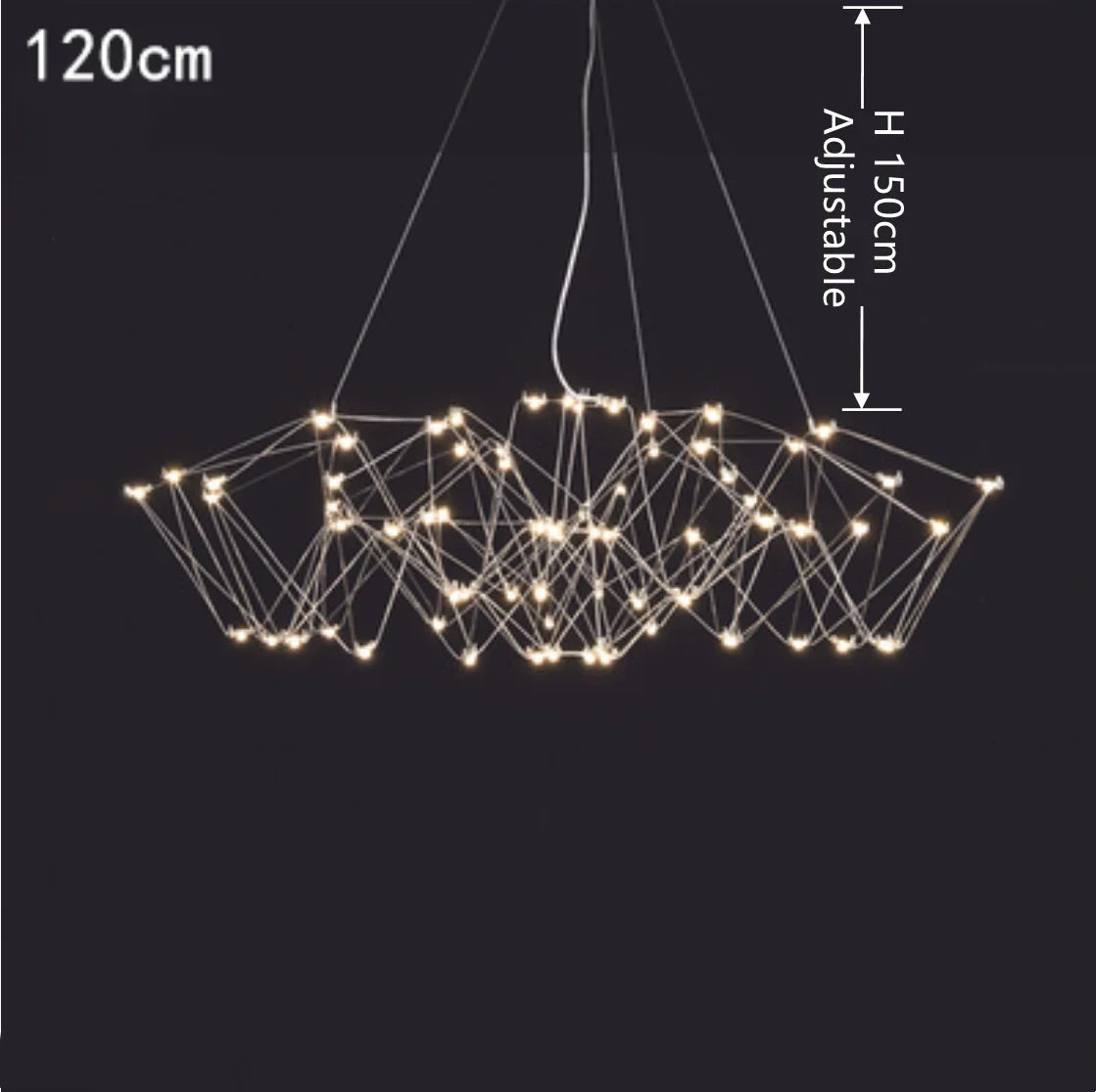 Lámpara colgante cúbica DecorBites™: Lámpara LED moderna y creativa para sala de estar y restaurante