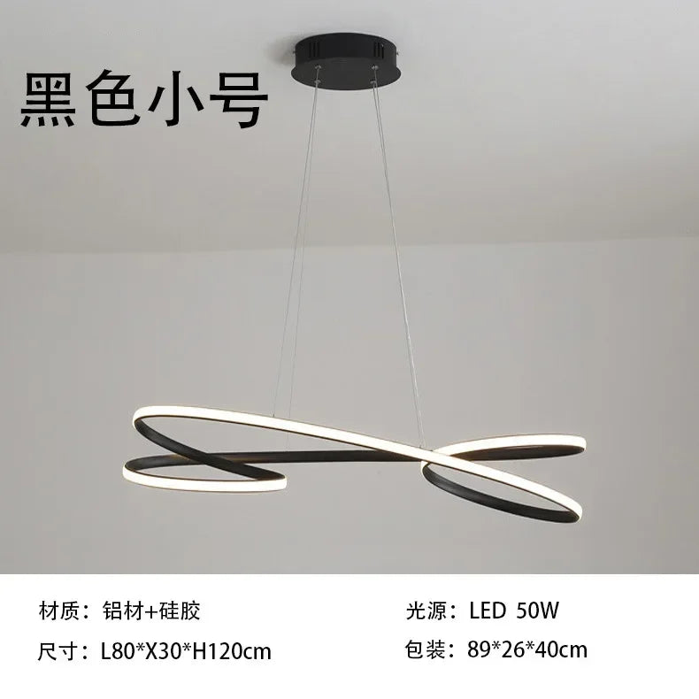 DecorBites™ LED Chandelier Modern Indoor Gold Decor Pendant Light Fixture for Home, Restaurant, Hotel