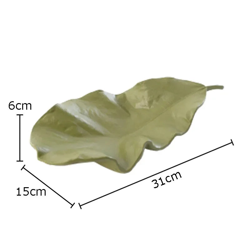 DecorBites™ Leaves Tray Jewelry Stand - Multicolour Earrings & Necklace Display Plate