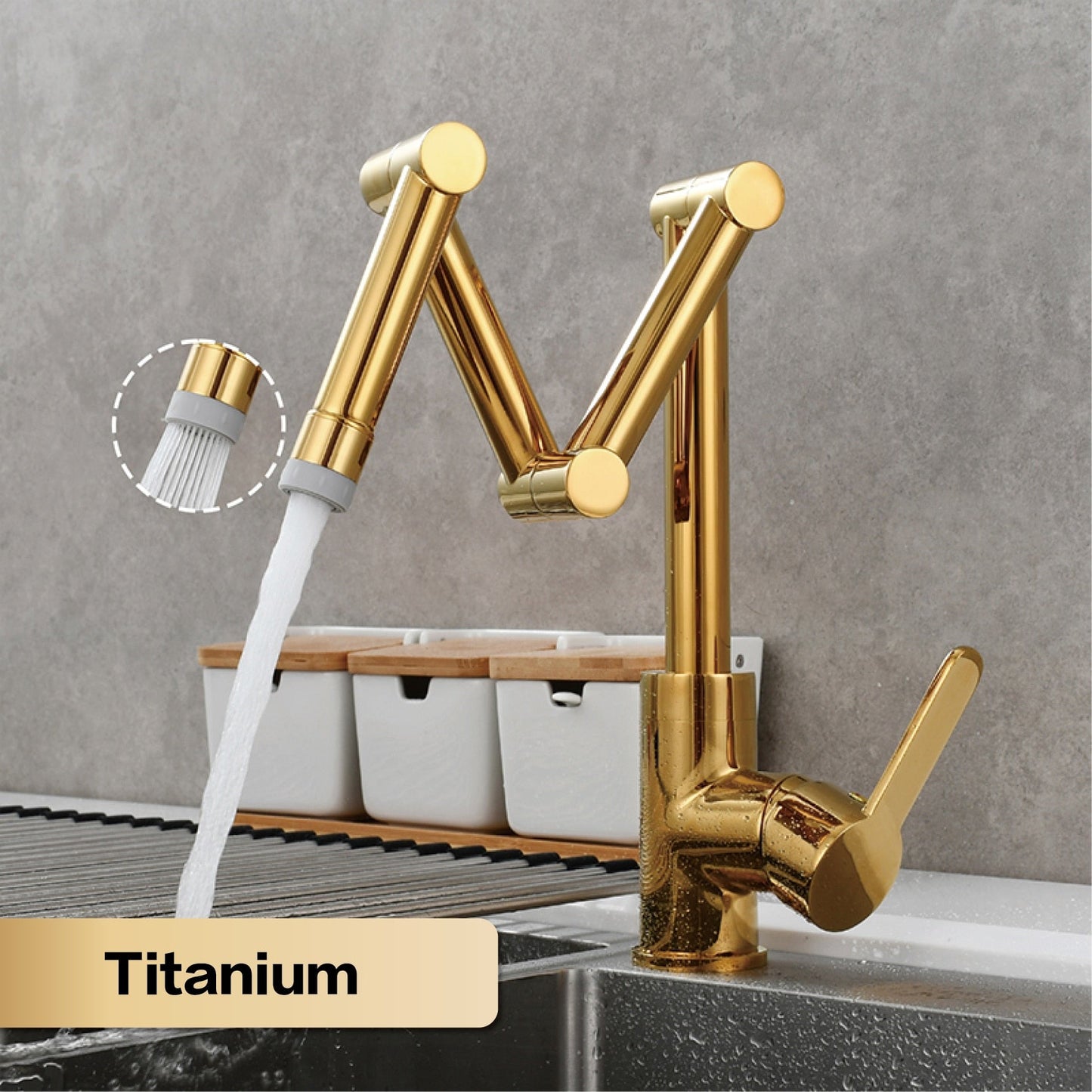 Sailea - Pot Filler Faucet Brass Kitchen Faucet
