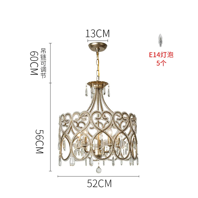DecorBites™ Crystal Heart Ceiling Light - Romantic Princess Bedroom Chandelier