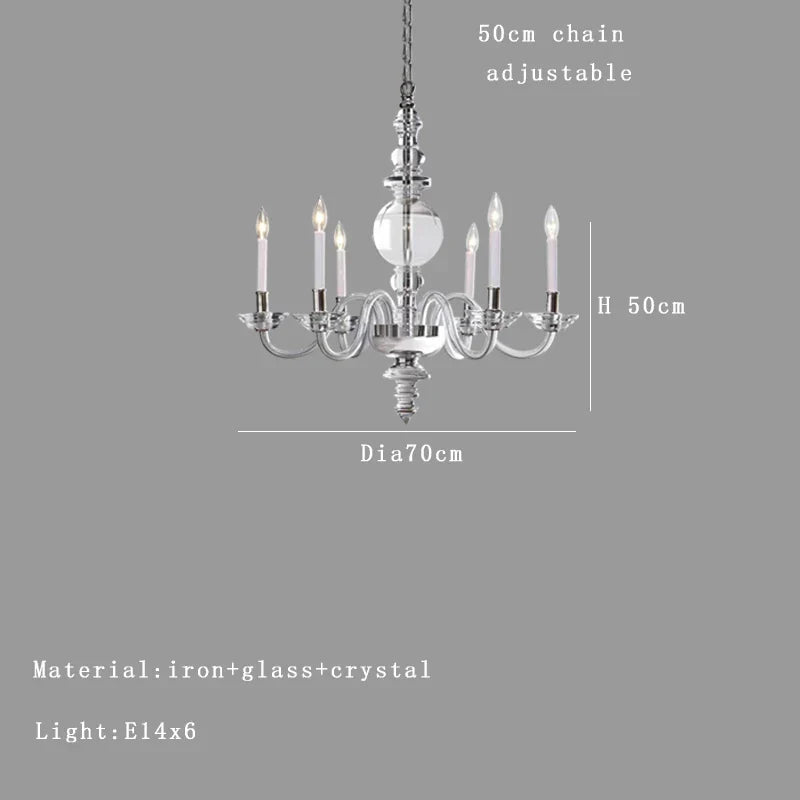 DecorBites™ Glass Branch Ceiling Chandeliers LED Living Room Dining Bedroom Lamps