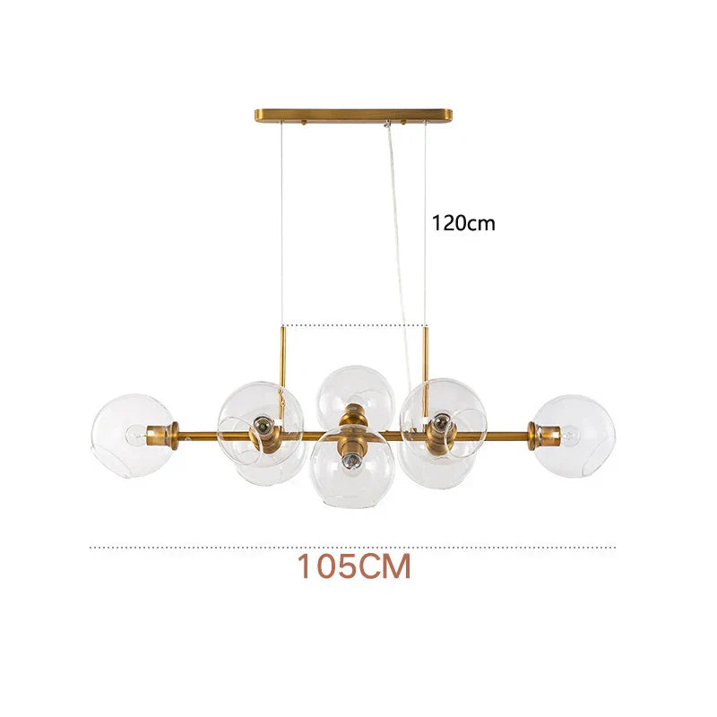 DecorBites™ Glass Ball Pendant Lights for Dining Living Room Kitchen