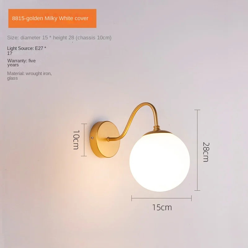 DecorBites™ Glass Ballight LED Wall Lamp for Living Room Bedroom Home Decor