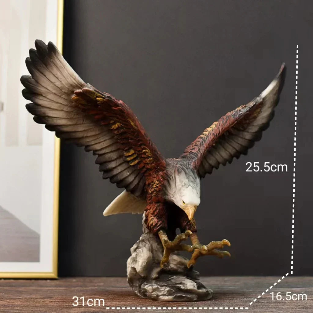 DecorBites™ Dapeng Eagle Wings Resin Art Statue Ornament for Home and Office Decor