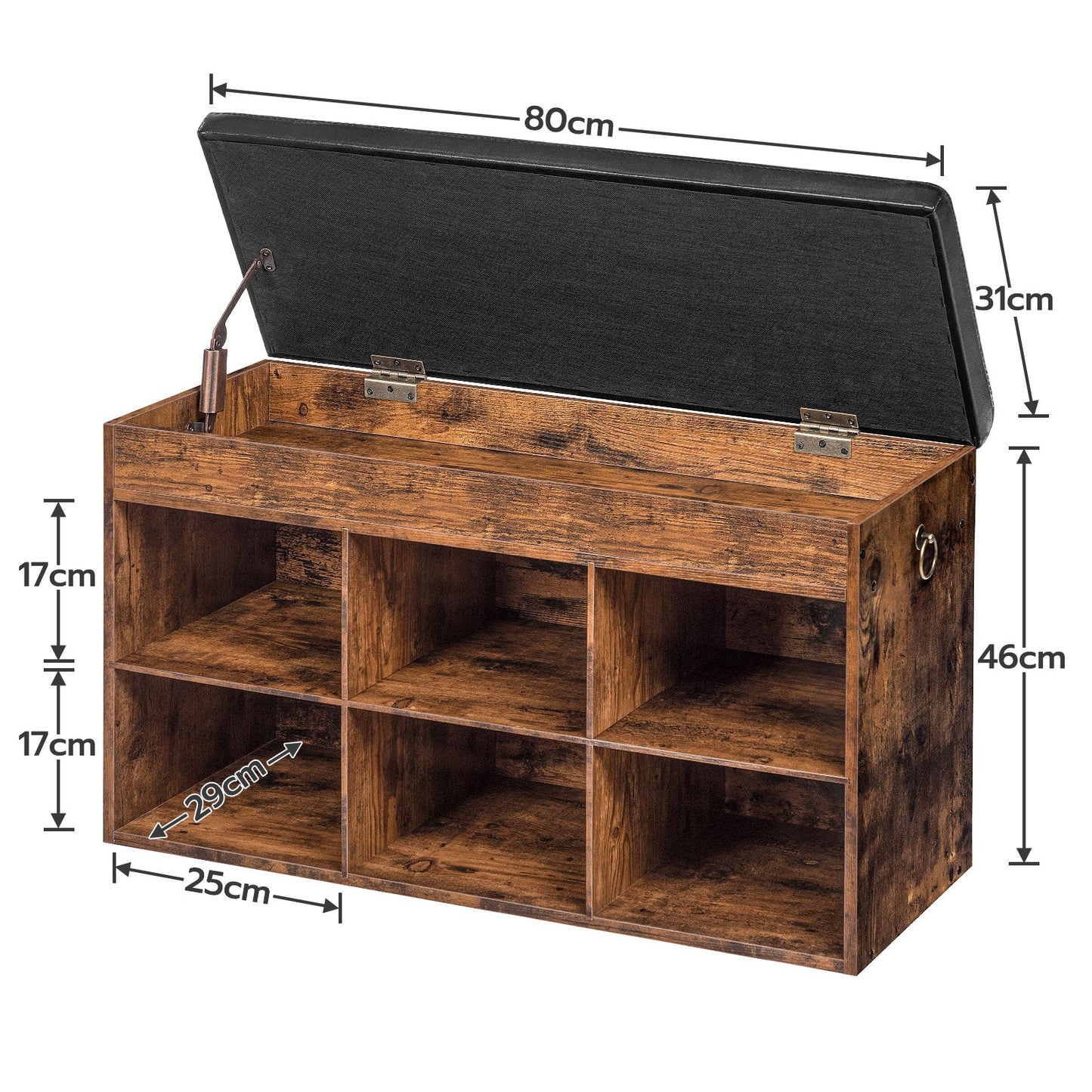 Reidar - Shoe Rack for Entryway Shoe Cabinet Shoe Rack Bench
