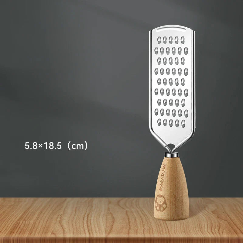 مبشرة وقطاعة متعددة الاستخدامات 3 في 1 من ديكوربايتس™ للمطبخ - بمقبض خشبي