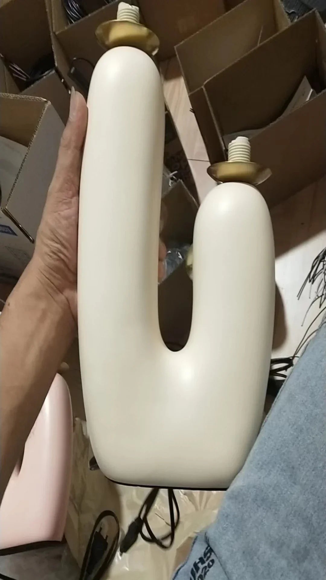 DecorBites™ Glass Table Lamp: Postmodern Resin Bedside Light for Living Room Bedroom Decor