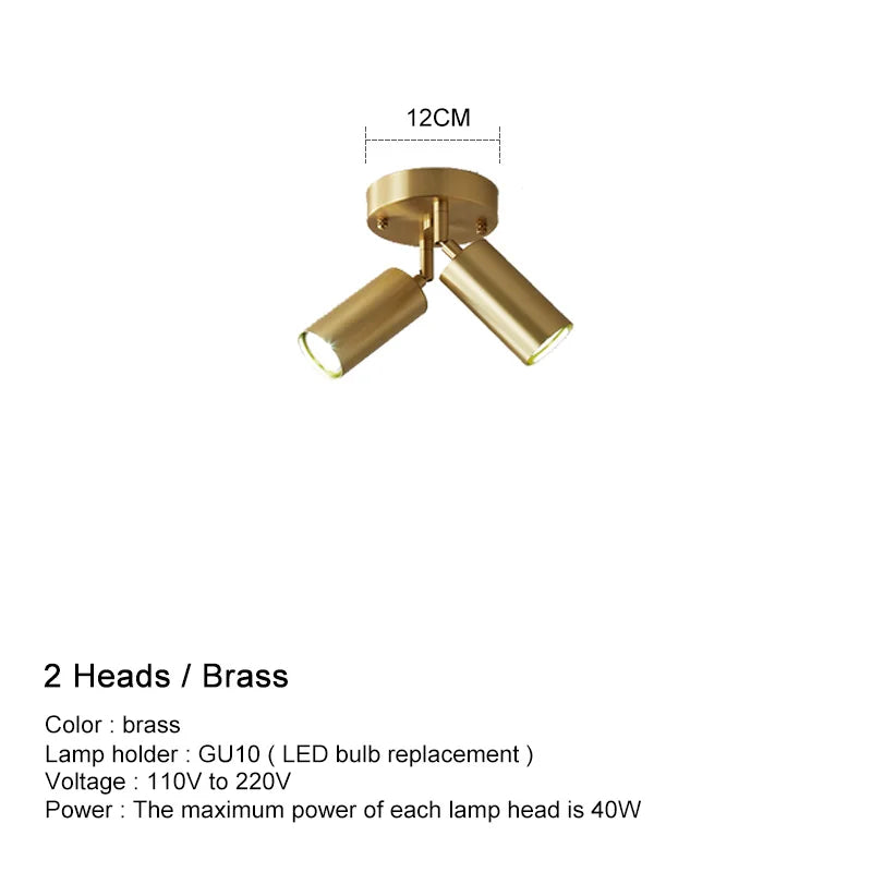 أضواء السقف LED GU10 القابلة للتعديل من DecorBites™ للمطبخ وغرفة الطعام الحديثة