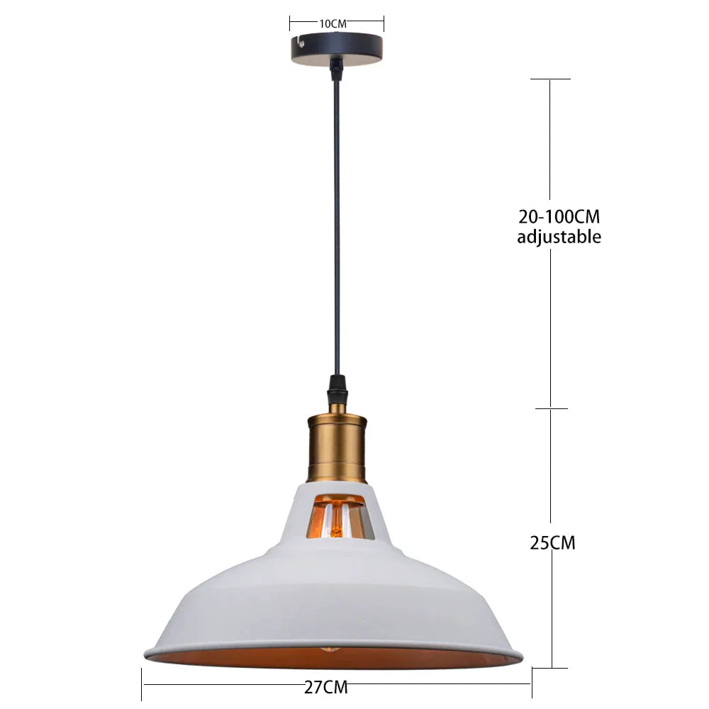 DecorBites™ Industrial Farmhouse Black Pendant Light for Kitchen - E27 Based