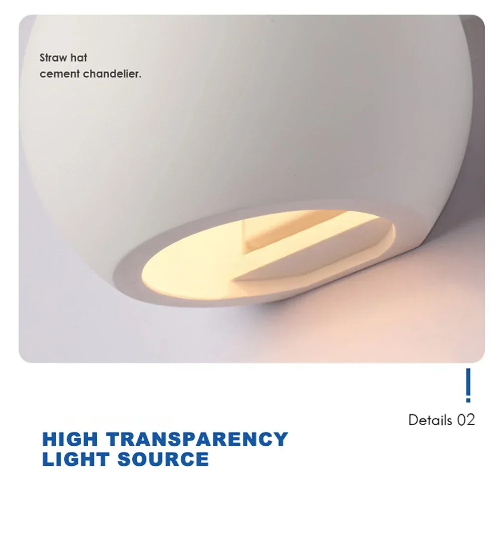 DecorBites™ Gypsum LED Wall Lamp 5W Modern Creative Sconces Living Room Bedroom Lighting